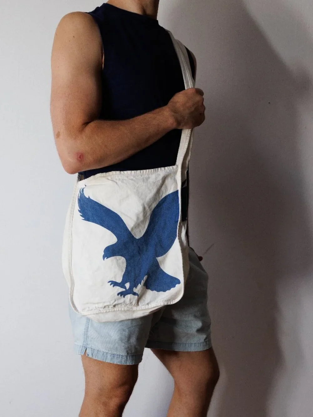 Vintage AMERICAN EAGLE Cross Body Tote